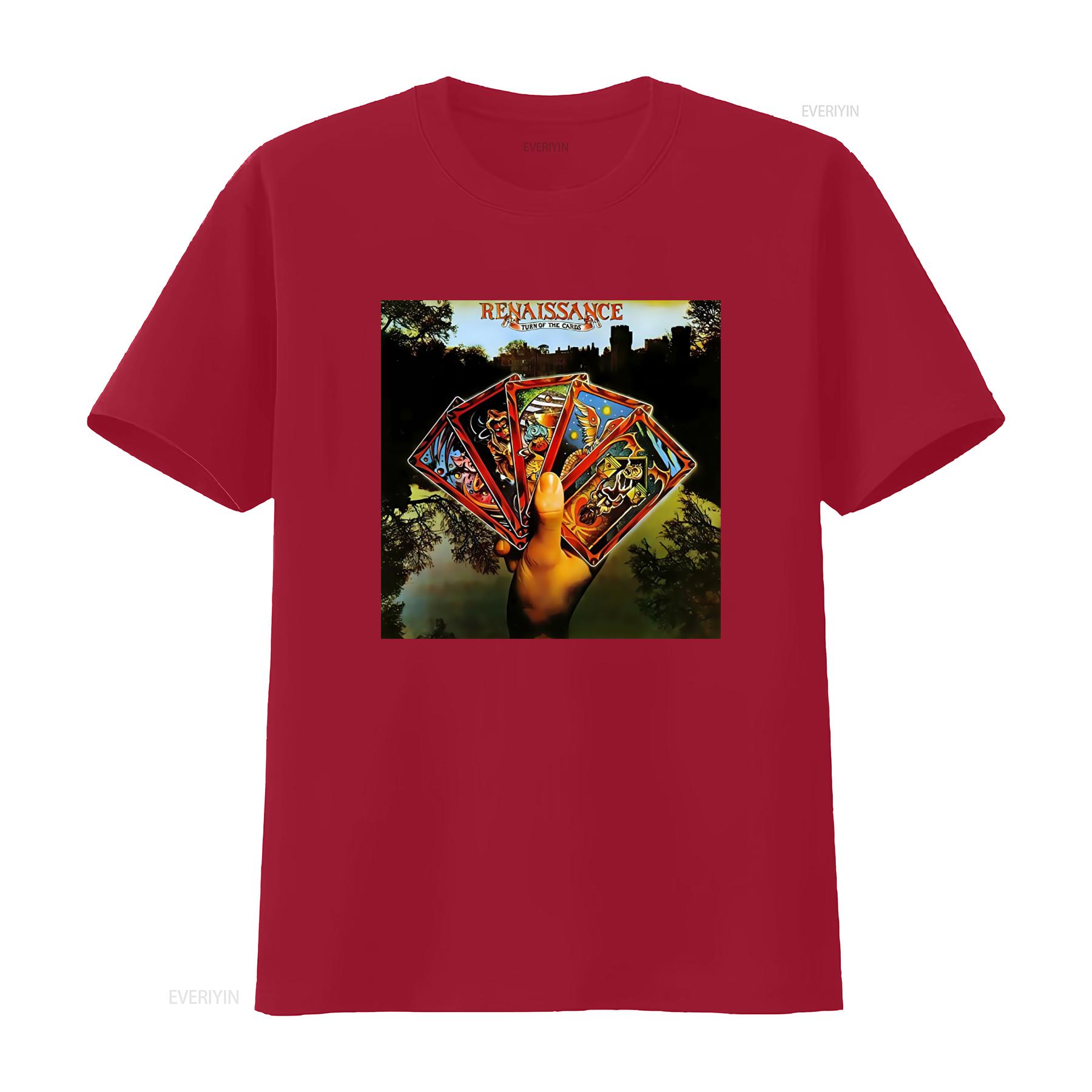 

Rock Music Renaissance Turn of the Cards Cotton T Shirt with Annie Haslam Art Print vintage Washed Breathable Stretched S