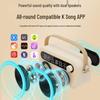 Compact KTV Bluetooth Karaoke Speaker with Microphone & Lyrics Display for Outdoor Singing