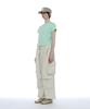 PARTIMENTO WOMEN Dbr Printed Short Sleeve Tee_Mint
