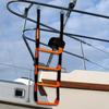 Boat Rope Ladder 600lbs Folding 4-Step Fishing Boat Rope Ladder Marine Climbing Stairs for Travel Outdoor Yacht Water Activities