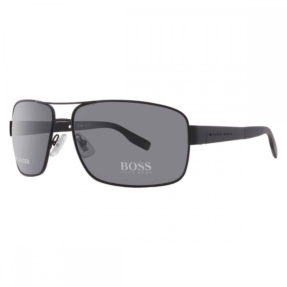 Hugo BoSS Polarized Grey Rectangular Men S SunglaSSeS BoSS 0521 S 0003 Ah 64 Multi