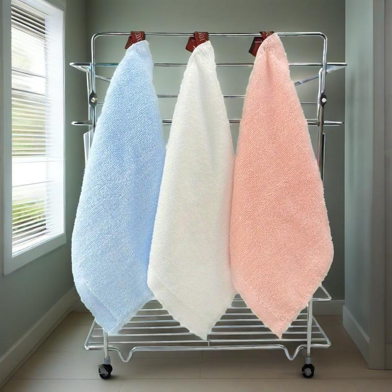 Baby Towel Set of 10 Pieces, Children's Baby Bathroom - Hotel - Spa - Kitchen Multifunctional Fingertip Towel and Face Towel 25x 25cm
