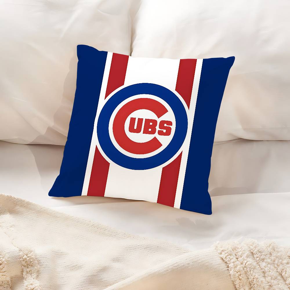 C-Chicago I-Cubs B-Baseball Pillow Case Throw Pillow Cover Nordic Vintage Style Cushion Covers Home Living Room Sofa Couch Seat