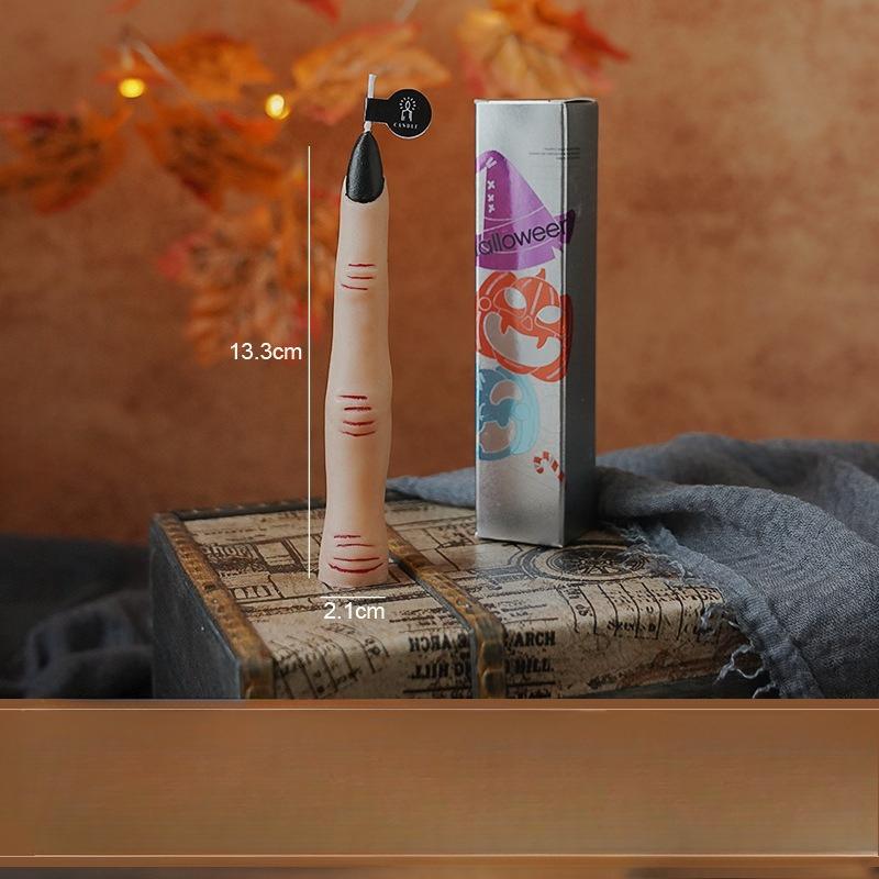 Halloween Finger Pumpkin Skull Scented Candle Christmas Socks Gift Horror Holiday Party Decoration