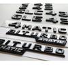 Brilliant Gloss Shiny Black Fender Trunk Emblem Badges for Mercedes Benz W205 C43 W213 E43 X253 GLC43 GLE43 AMG BITURBO 4MATIC