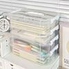 Portable Storage Box Transparent Container Building Block Pencil Case  Jewelry Box