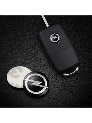 14mm Key Fob Emblem Stickers-Metal Logo Badge Compatible Corsa/Astra/Mokka/Insignia, Anti-Scratch Replacement Button Covers