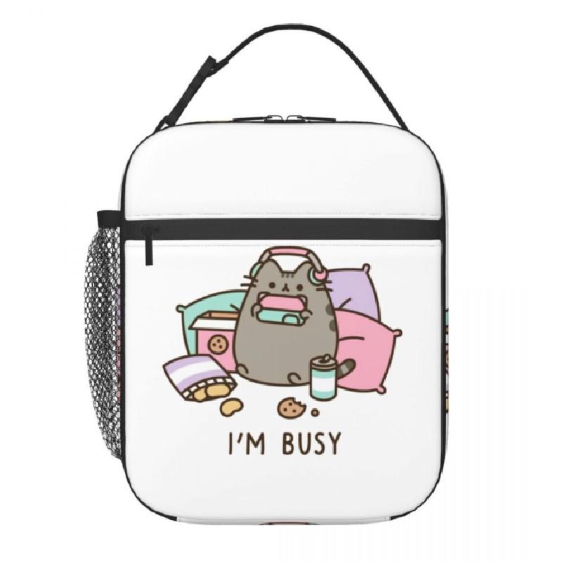 Pusheen Childrens Lunch Bag With Full Print For Kids School Picnic Use
