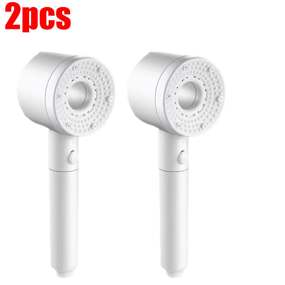 5 Modes One Key Stop Water-saving Shower Head Handheld Large Flow High-pressure Shower Nozzle with Filter Bathroom Showerhead