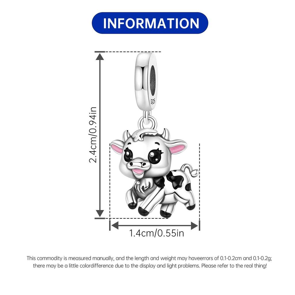 Copper Cute Calf Animals Original Pendants Bracelet Charms Jewelry Party Beads Diy Trendy Gifts