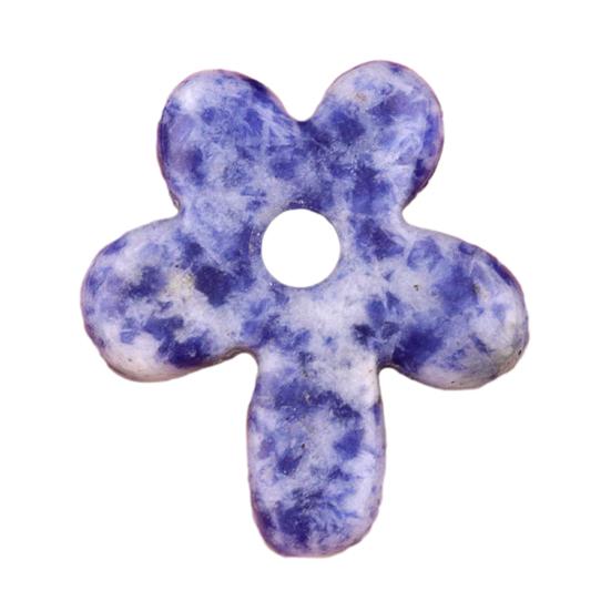 

Pendant Natural Stone Round Five-Petal Flower Carved Pendant with Hole Lanyards Chains Bracelets Keychains Pendant Jewelry E