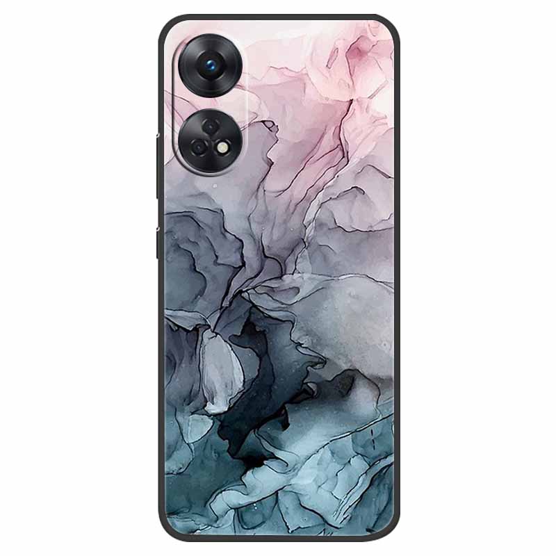 Case For Oppo Reno 8T Cover Black Silicone Soft Phone Back Cases for Oppo Reno8 T 4G Fundas Reno8T CPH2481 6.43" Lovely Fundas