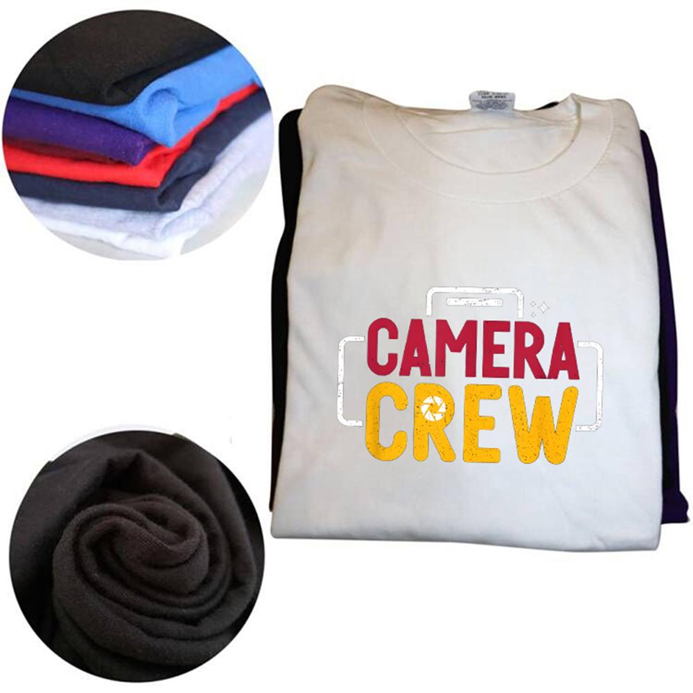 Film Production Camera Crew Filmmaker T Shirts Short Sleeve Birthday Gifts Mens Clothing Fashion Casual Loose Oversized T Shirt