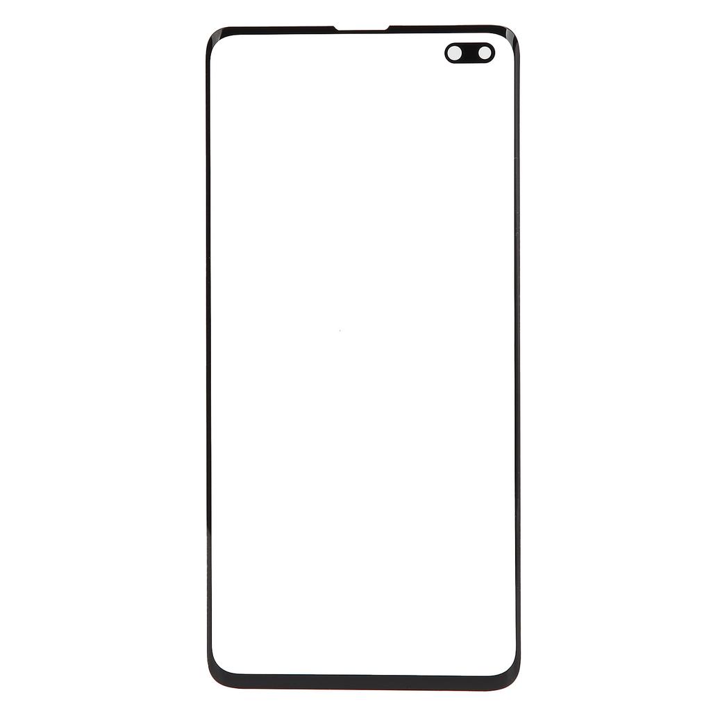 Mobile Phone Back Glass Cover and Outer Glass Panel Replacement for S10+Plus(Black )