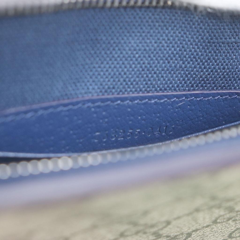 Gucci Clutch Tasche Beige blau GG Supreme Canvas Herren 768255 Gebraucht