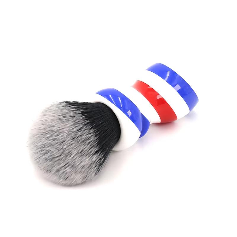 Yaqi New Barber Pole Style 24mm Tuxedo Knot mens Shaving Brush For Mens Shaving