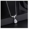 Yaya Water Drop Necklace: S925 Sterling Silver Clavicle Chain with Luxury Design and High-End Pendant.