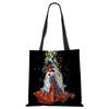 Painted Abstract Print Casual Shoulder Bag Women Shopping Reusable Tote Bag 2022 Harajuku Canvas Travel School Beach Handbag