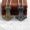 Viking Runes Dragon Stainless Steel Pendant Necklace