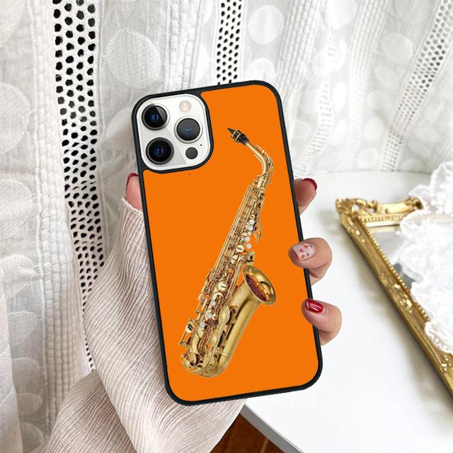 Saxophone Watercolor Art Phone Case For Samsung Galaxy S10 S22 S23 S24 Note 10 20 Lite S20 Plus S21 Ultra Back Cover