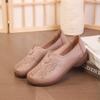 Chaussures plates brodées bon marché pour femmes, nouvelles chaussures plates papillons pour dames, mocassins de conduite à coupe en V, ballerines maman, mocassins rétro pour femmes