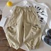 Children'S Pants Autumn New Korean Version Boys Pocket Overalls Boys Loose Leggings