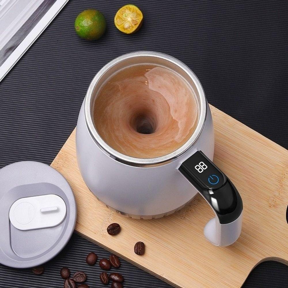 316 Stainless Steel Electric Mixing Mug Smart Magnetic Mixer Coffee Mug Milk Blending