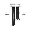 For Xiaomi Watch Mi Watch Lite / Redmi Watch Silicone Sports Watch Band(black)