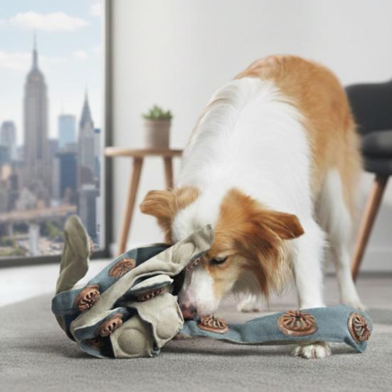 Giocattolo Interattivo a Nodo Snuffle per Cani con Tasche per Premi Annoda e Lega i Tentacoli in una Palla Snuffle per Mangiare Lentamente Sviluppo de