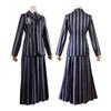 Wednesday Addams School Uniform Cosplay Costume for Halloween