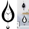 Pendulum Modern Waterdrop Wall Clock Silent Acrylic Clocks Home Gift Decoration