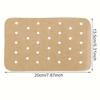 New 100PCS Rectangle Parchment Paper Disposable Air Fryer Baking Paper Air Fryer Liners for Oven Air Fryer Steamer Kitchen Tools