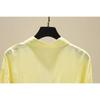 Korean Style Loose Casual Long Sleeve Shirt Pure Color Mid Length Flowy Blouse
