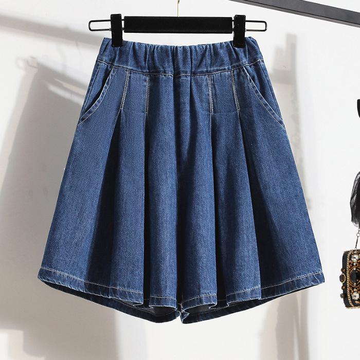 VEZFAA Damenmode, lässig, einfarbig, bedruckt, Sport-Shorts mit hoher Taille