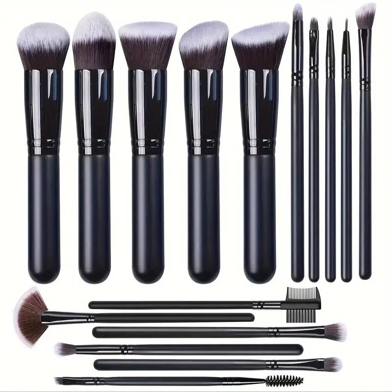 14-18Pcs Premium Synthetic Makeup Brushes Set Foundation Powder Concealer Eye Shadow Brushes for Beginners