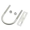 1Set Screws M6 Round Tube Clamp 304 Stainless Steel Right Angle U-bolt Round Bolt  for Round Tube