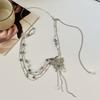 Simple Shiny Butterfly Decoration Waistband Thin Belt Women Girls Fashion Adjustable Metal Waist Strap Punk Slim Body Chains
