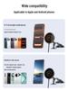 25W Magnetic Car Phone Holder with Wireless Charging and Suction Cup Mount