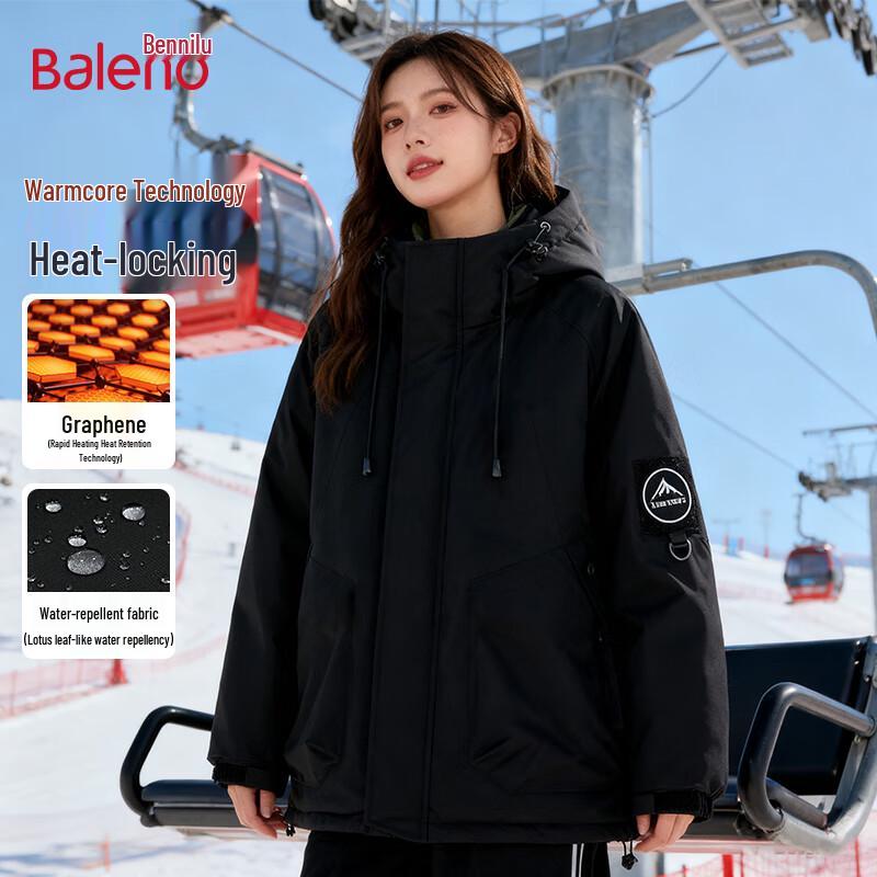 

Baleno Women s Retro Hooded Padded Winter Jacket 3XL