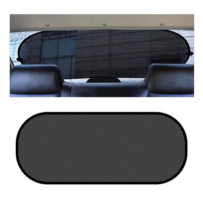 Mesh Car Sunshade with Black Suction Cups, 100x50CM - UV Protection & Heat Insulation for Back Window