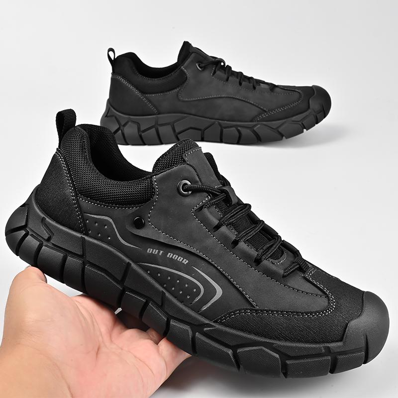 

Мужские повседневные кожаные туфли со шнуровкой 42 чёрный