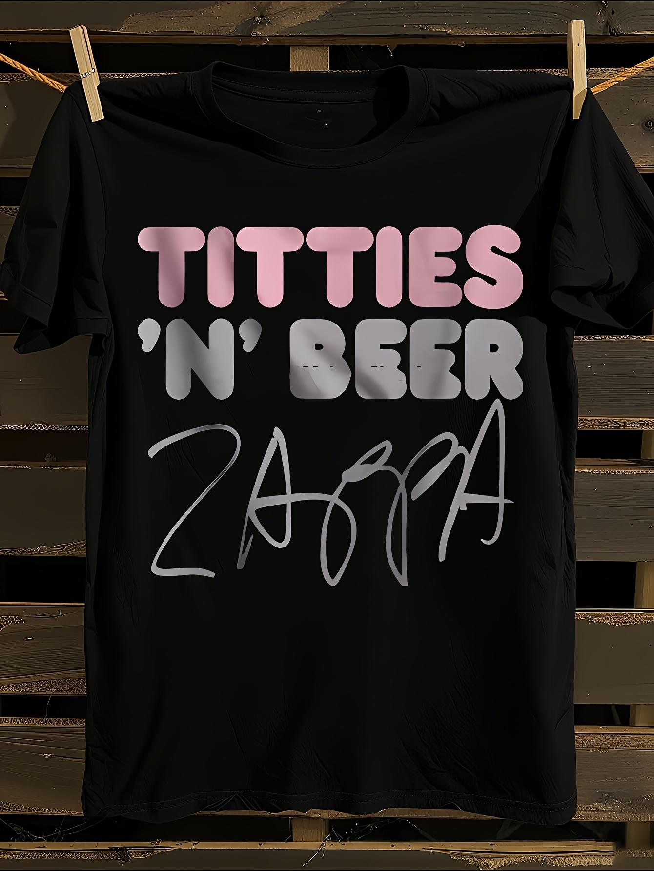 Frank Zappa Official Titties N Beer Tour Tshirt M