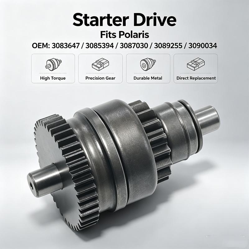 Starter Drive Bendix For Polaris ATV 2&4 Stroke Engine 200 250 300 400 500 Sportsman Scrambler Ranger Magnum TRAIL BLAZER BOSS
