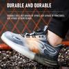 Men Sport Safety Shoes Cushion Work Sneakers Anti-puncture Breathable Work Shoes Boots Men Women Steel Toe Shoes Lightweight