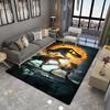 Jurassic Dinosaurs Pattern Area Rug - Polyester Crystal Velvet Non-Slip Protective Floor Mat for Home Decor,Bedroom,Machine Washable - Durab
