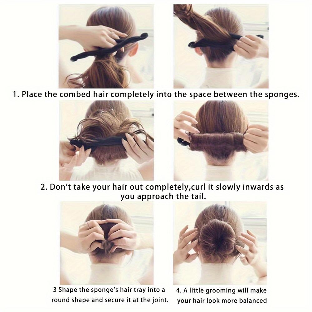 Women Hair Styler Magic Foam Sponge Donut Maker Ponytail Bun Twister Tie Hair Clip Styling Party Accessories