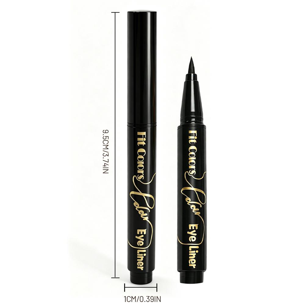 Eyeliner Liquido Impermeabile Asciugatura Rapida Ultra-sottile Nero Opaco Marrone Lunga Tenuta Eyeliner per la Coda dell'Occhio Trucco Occhi Regali