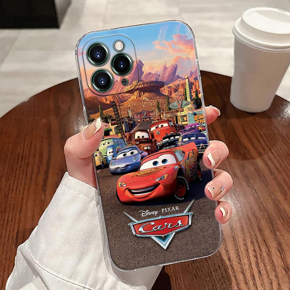 Cartoon 95 Lightning McQueen Cars Phone Case For iPhone 17 Pro Max 17E 11 12 13 14 15 16 Pro Max Plus 17 Air 16E 7 XS Soft Cover