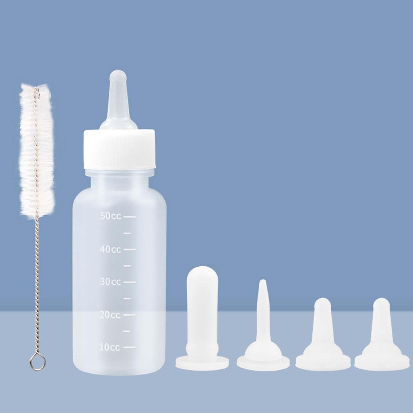 

Pet Feeder Set for Newborn Puppies - Easy Milk Bottle Solution белый