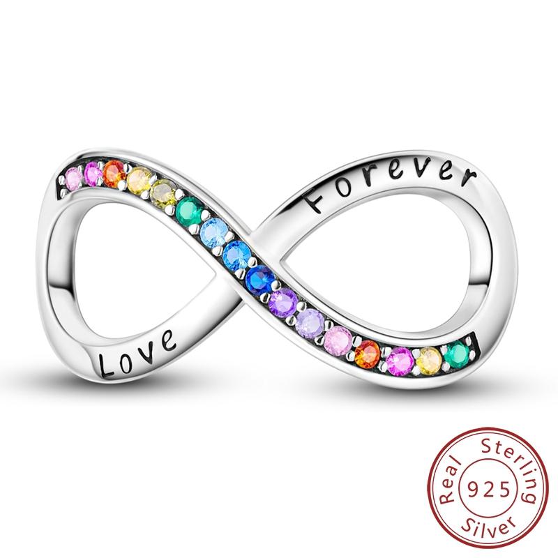 Copper Colorful Zircon Charm Bead Charms Pendants Compatible With Authentic Bracelets Do It Yourself Making Gift